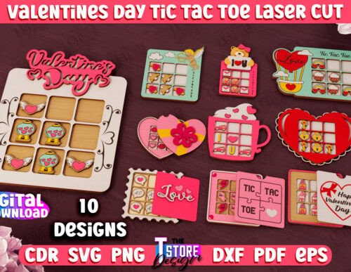 Valentines Day Tic Tac Toe 110839138 Creativo Digital